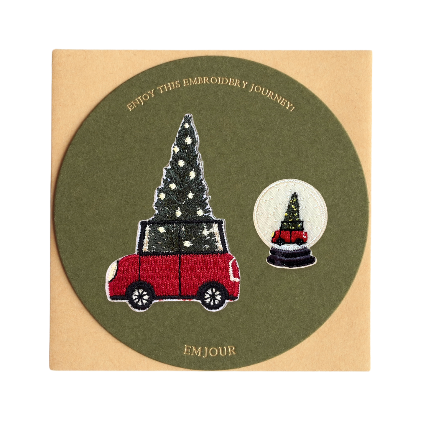刺繡貼紙小卡片 - 聖誕大禮包