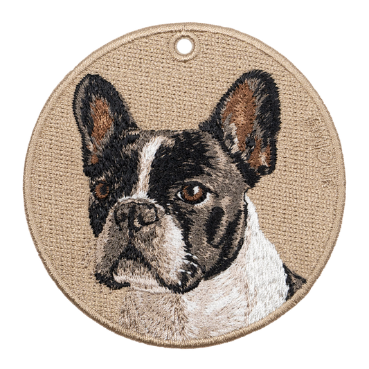 French bulldog black white