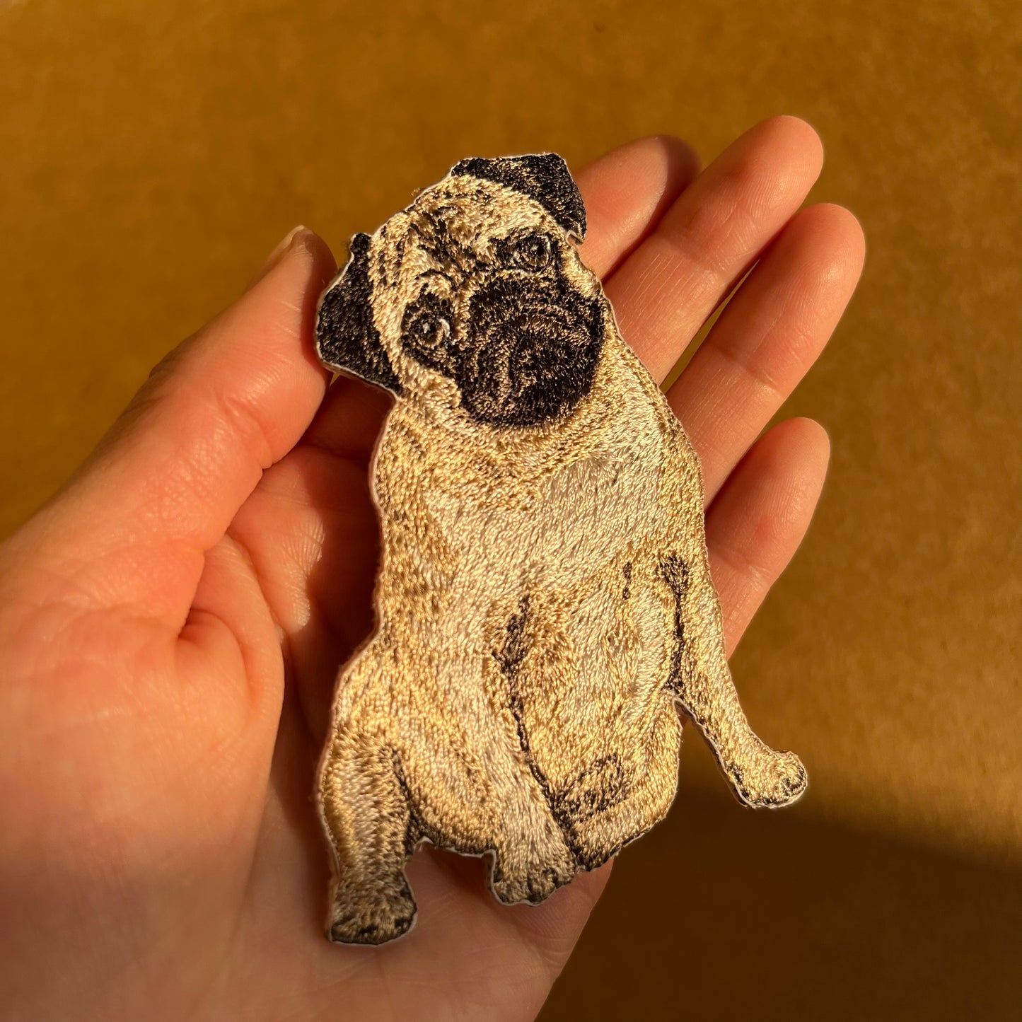 刺繡貼紙 - 巴哥