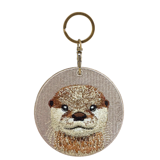 Double-sided embroidery pendant-elephant