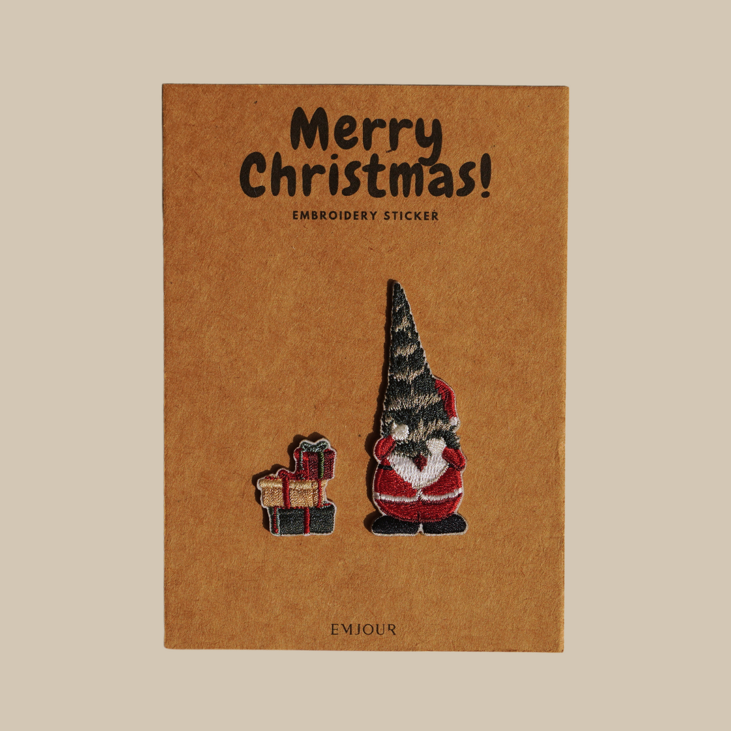 刺繡貼紙小卡片 - 聖誕大禮包