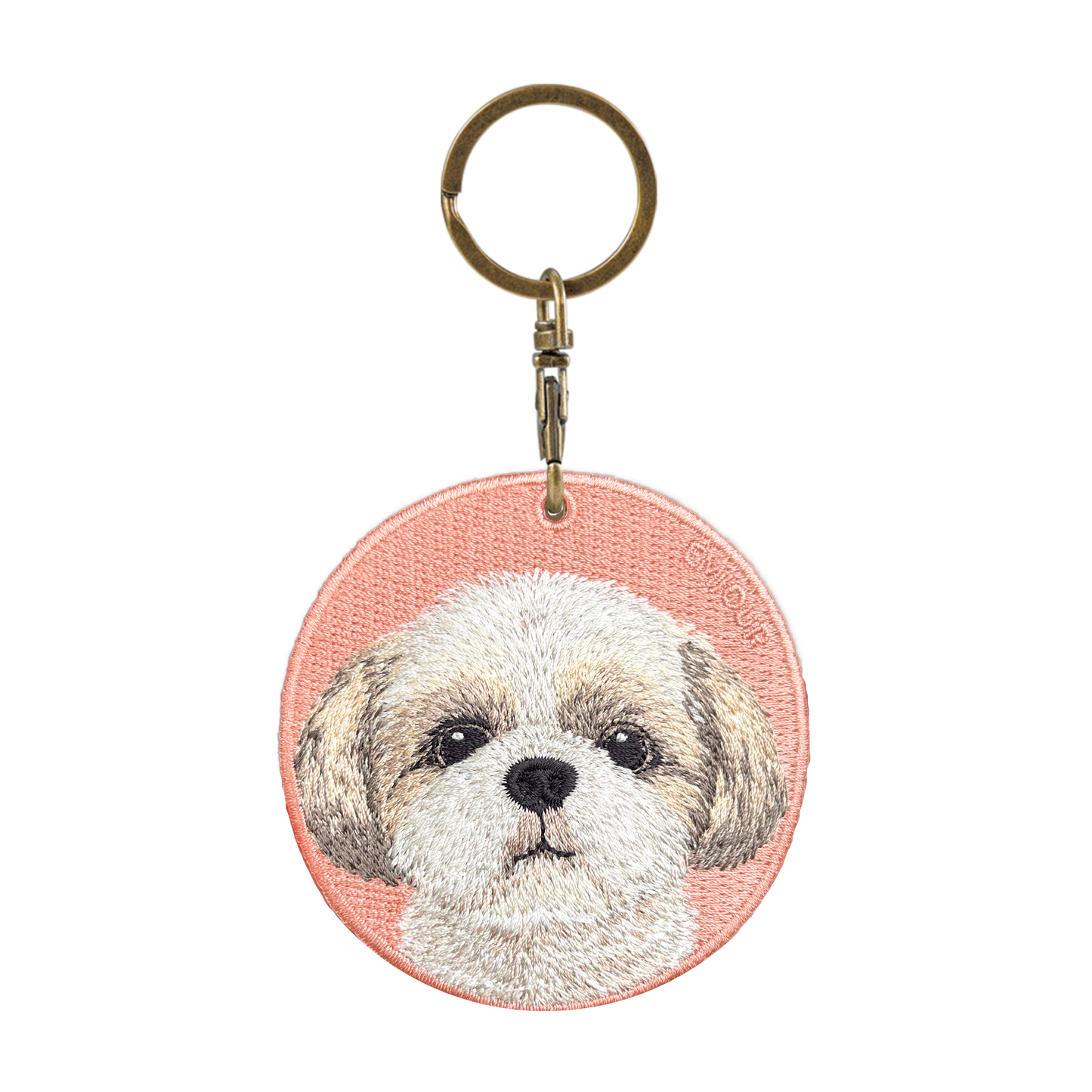 Double-sided embroidery pendant-Shishi dog