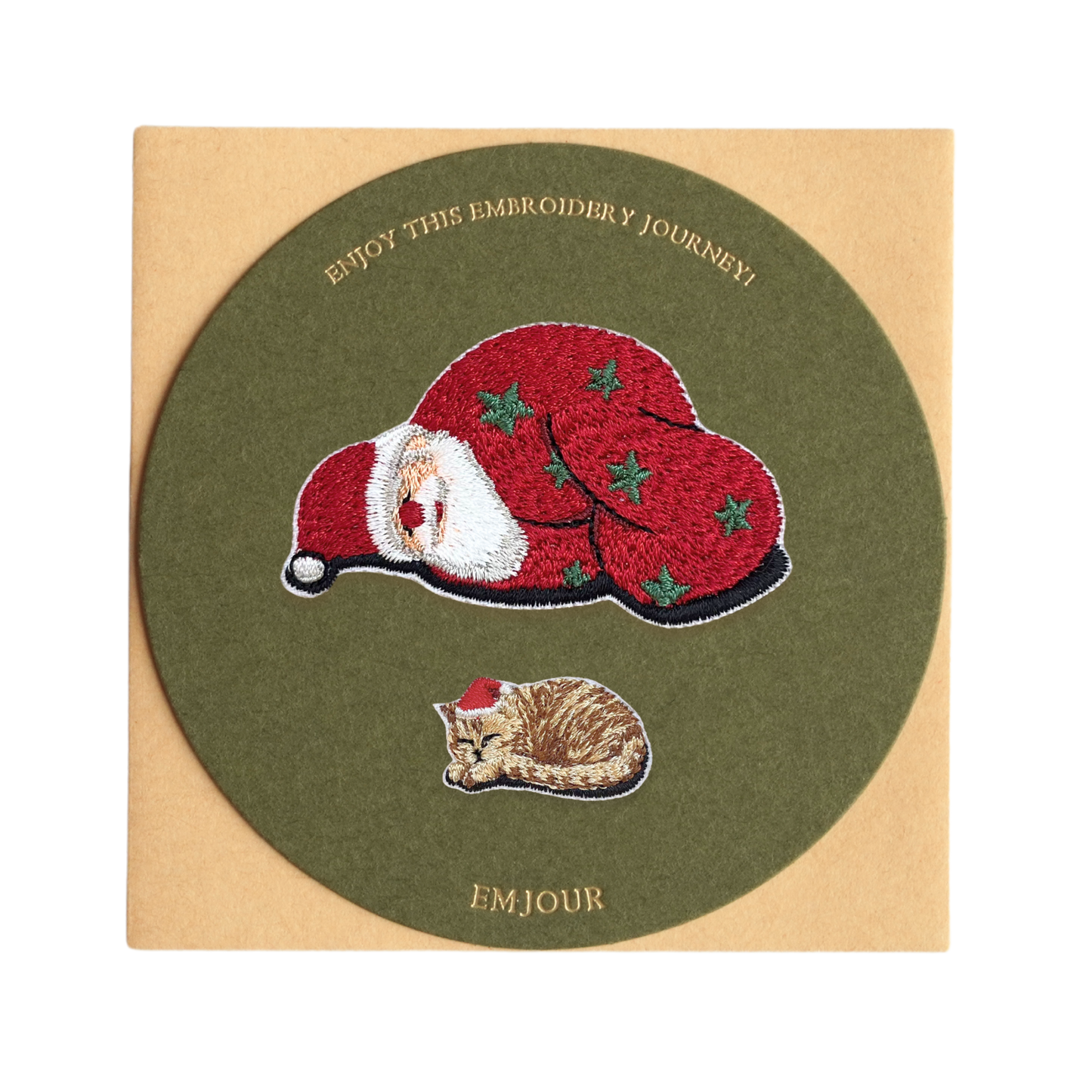 刺繡貼紙小卡片 - 聖誕大禮包