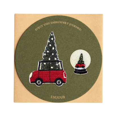 刺繡貼紙小卡片 - 聖誕大禮包