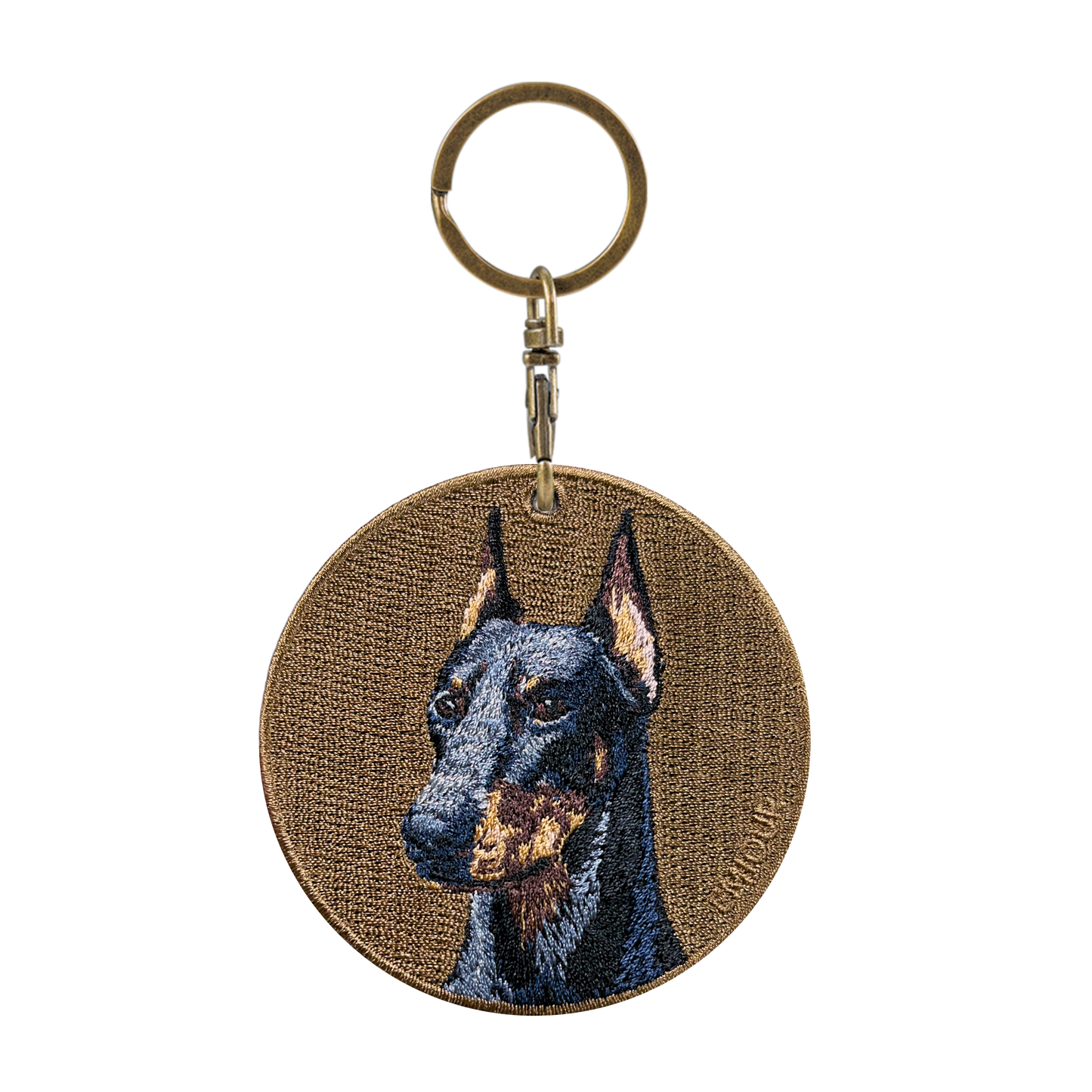Double-sided embroidery pendant-Dubin