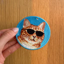 墨鏡橘貓｜雙面不同款