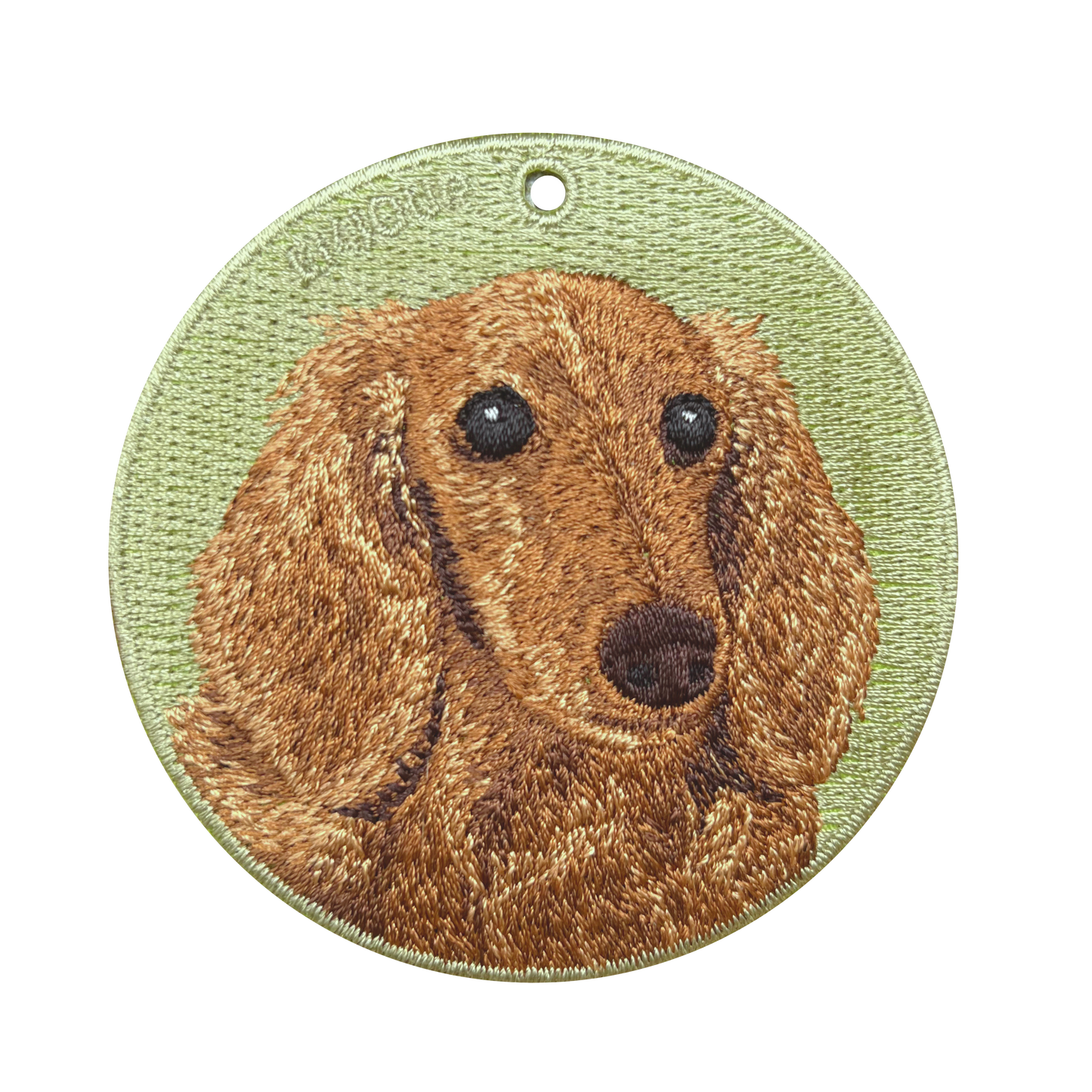 Double Embroidered Chimel-Brown Hair Sausage