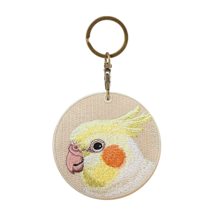 Double-sided embroidery pendant-Xuan Feng parrot