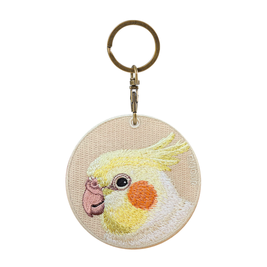 Double-sided embroidery pendant-Xuan Feng parrot