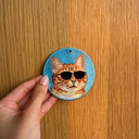 墨鏡橘貓｜雙面不同款