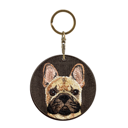 Double-sided embroidery pendant-black mouth method bucket