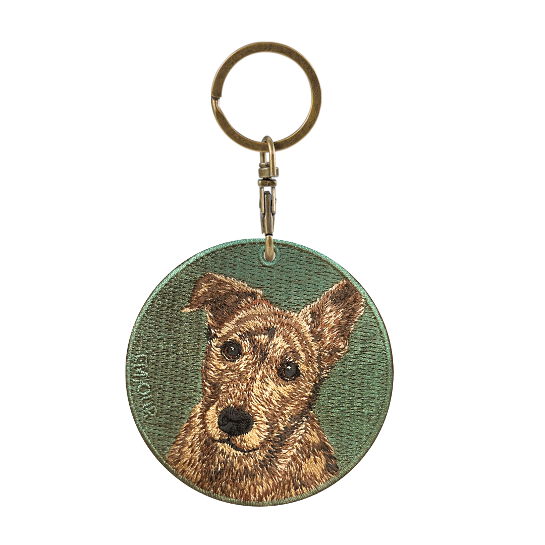 Reversible Embroidered Charm - Cocker Spaniel