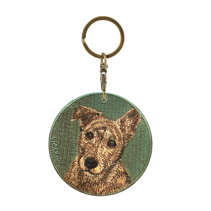 Reversible Embroidered Charm - Cocker Spaniel