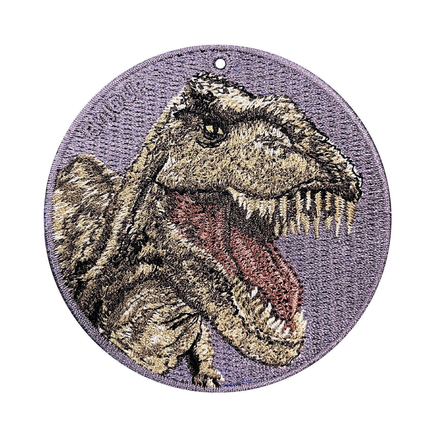 Double-sided embroidery pendant-Tyrannosaurus