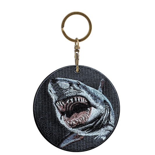 Reversible Embroidered Charm - Killer Whale