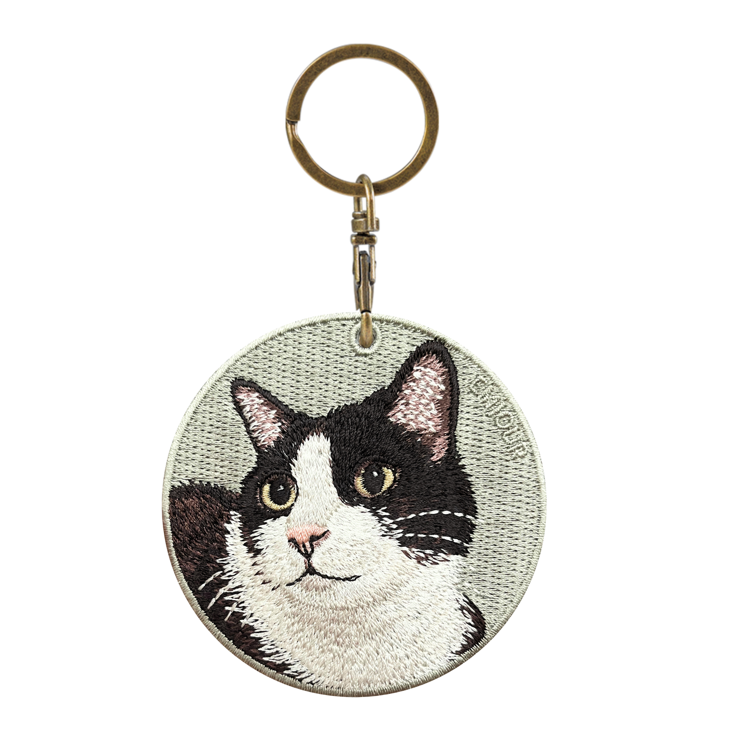 Double-Sided Embroidered Key Chain - Sanhua Mao