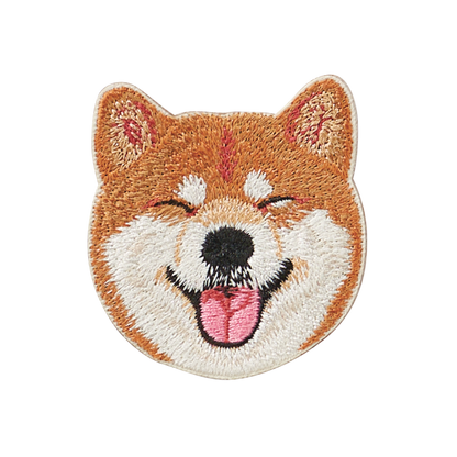 刺繡貼紙卡片 - 柴犬