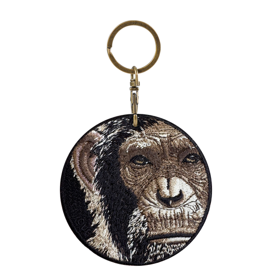 Reversible Embroidered Charm - Gorilla