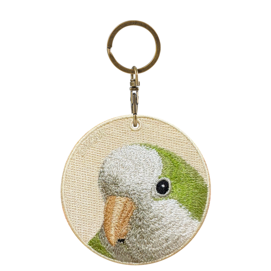 Double-sided embroidery pendant-sparrow