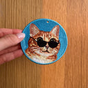 墨鏡橘貓｜雙面不同款