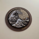 黑白神奈川沖浪裏