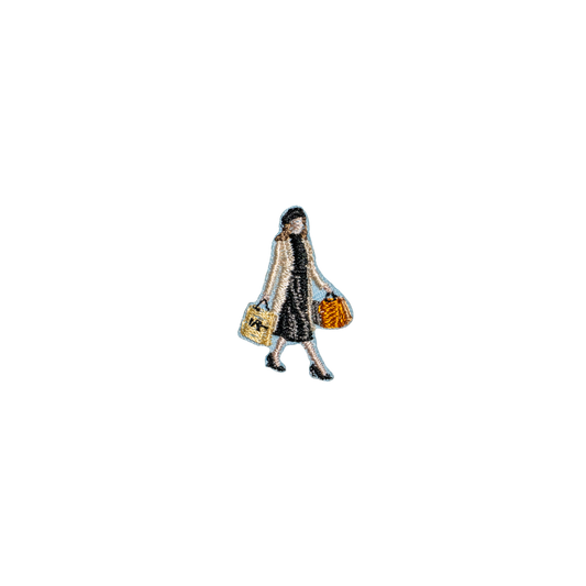 迷你刺繡貼紙 - 購物狂