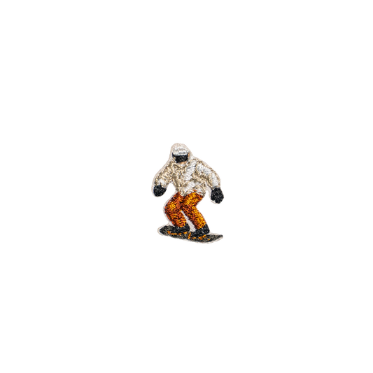 迷你刺繡貼紙 - 滑雪的人