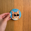 墨鏡橘貓｜雙面不同款