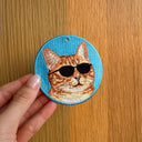 墨鏡橘貓｜雙面不同款