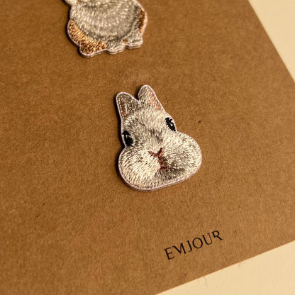 刺繡貼紙 - 愛兔人士