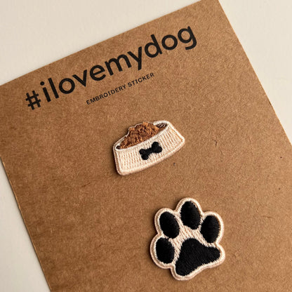 Embroidered stickers-dog lovers