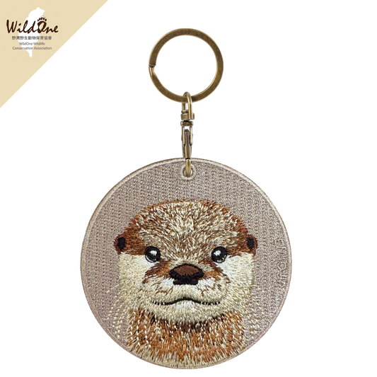 Double-sided embroidery pendant-elephant