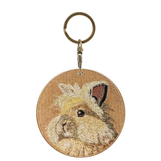 Double-sided embroidery pendant-black and white dodger rabbit (rabbit)