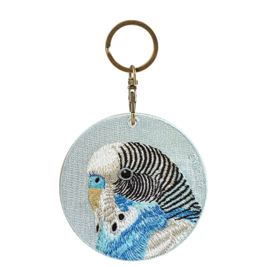 Double-sided embroidery pendant-sparrow