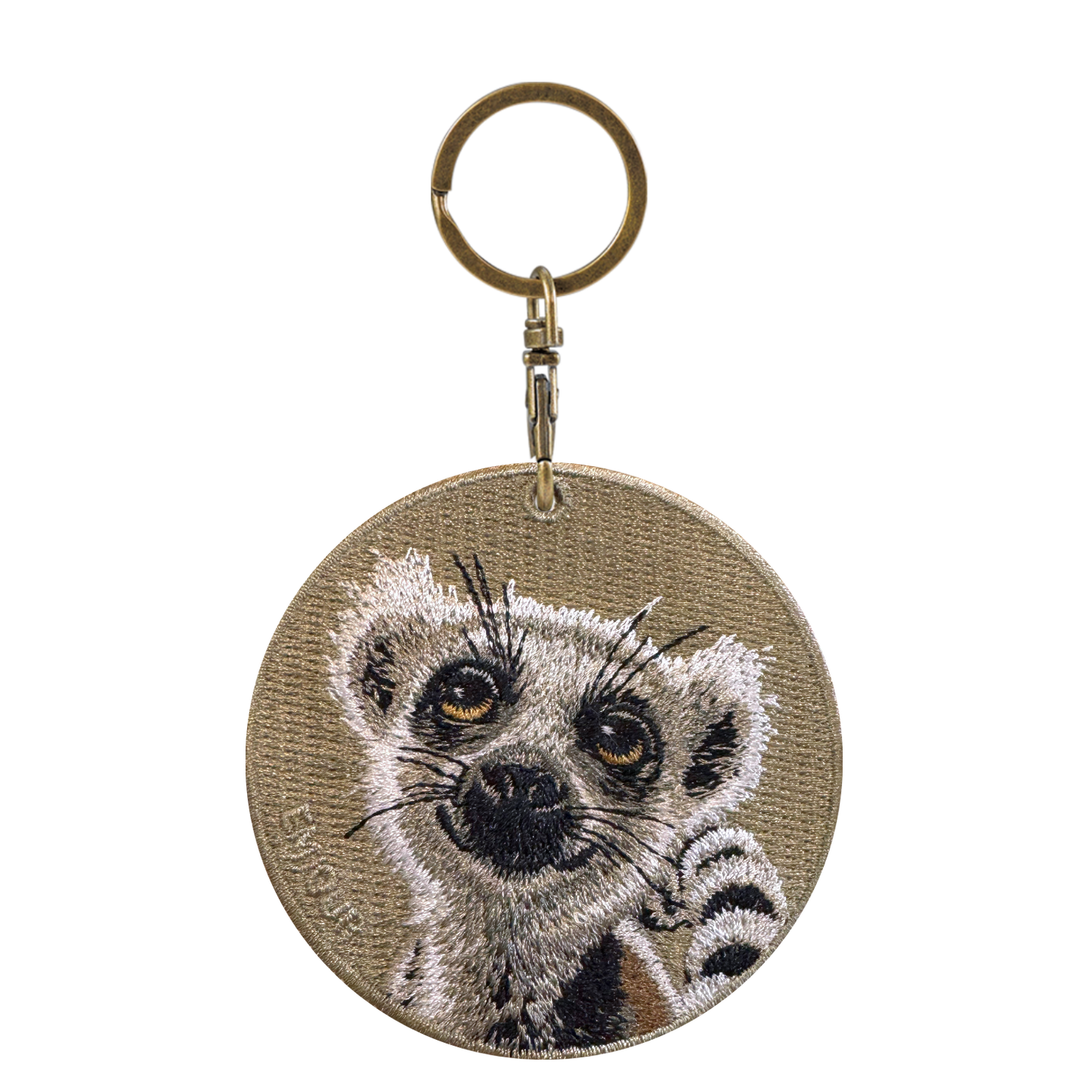 Reversible Embroidered Charm - Zebra