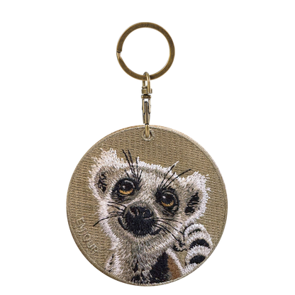 Reversible Embroidered Charm - Zebra