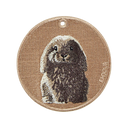 Gray Lop-Eared Rabbit-Front & Back Design