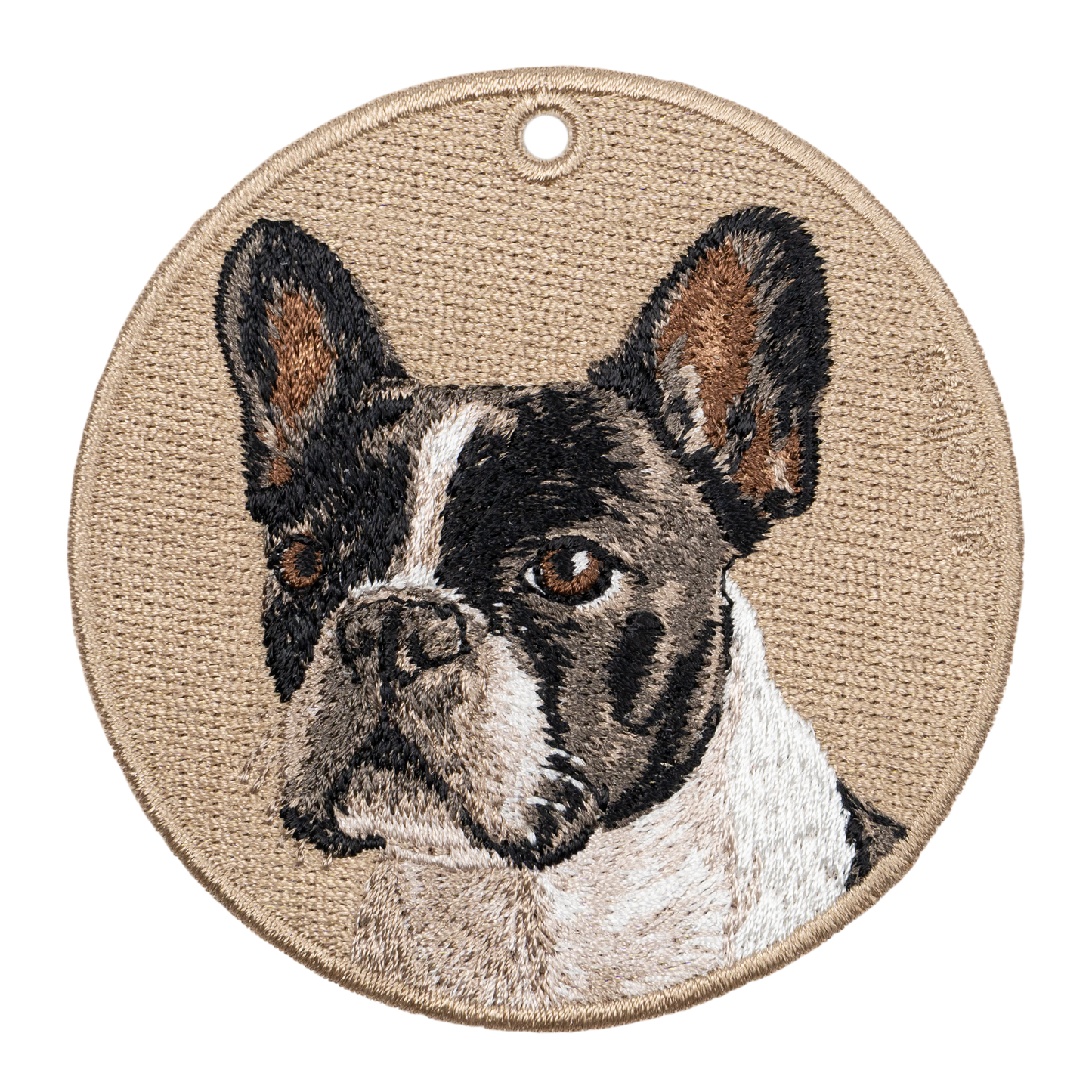French bulldog black white