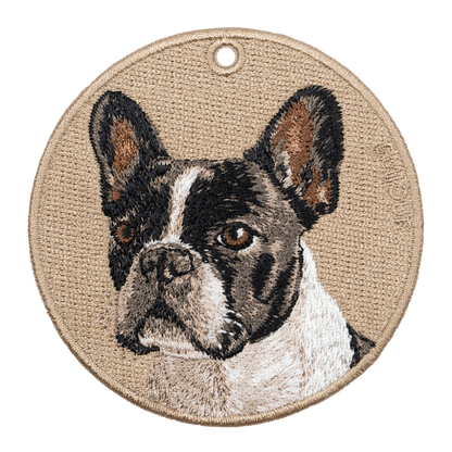 French bulldog black white