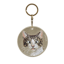 做鬼臉白底虎斑貓