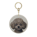 Black Medium Poodle (Warm Gray)