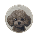 Black Medium Poodle (Warm Gray)