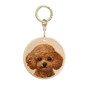 Red-Brown Medium Poodle Back of Head (Front & Back Design)
