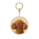 Red-Brown Medium Poodle Back of Head (Front & Back Design)