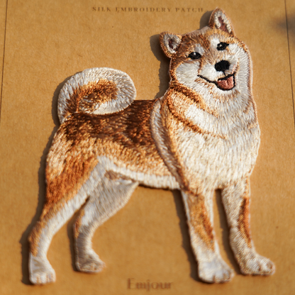 刺繍アイロンシール - 柴犬