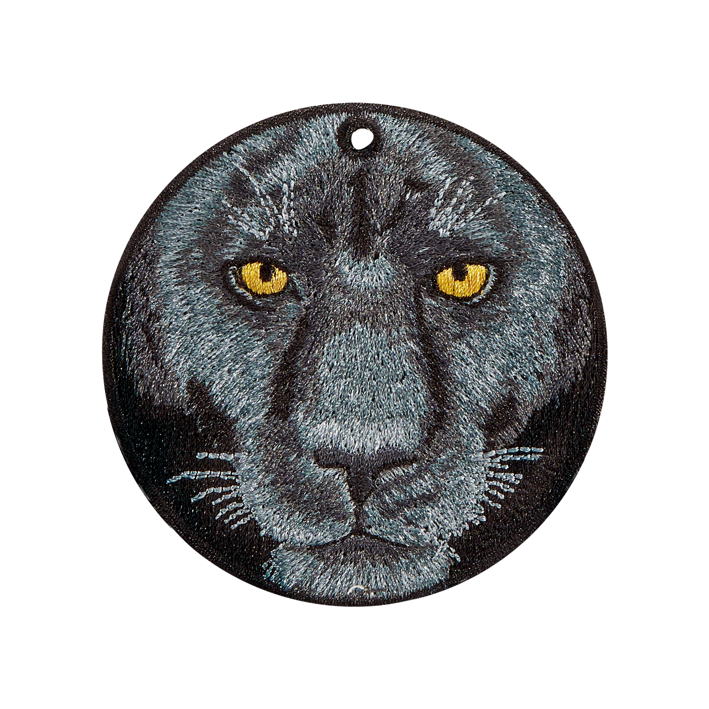 Reversible Embroidered Charm - Black Panther