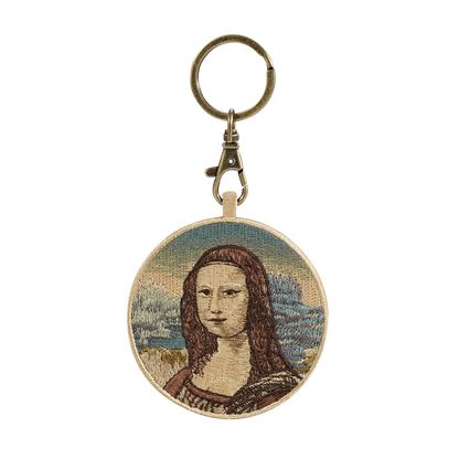 Double-sided embroidery charm - Da Vinci【Mona Lisa】