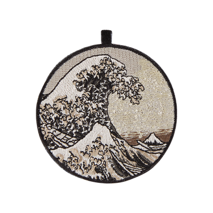 Double-sided embroidery charm - Katsushika Hokusai【The Great Wave off Kanagawa】