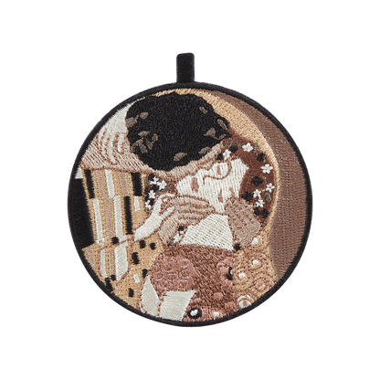 Double-sided embroidery charm - Klimt【 Kiss 】