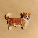 刺繡貼紙 - 柯基